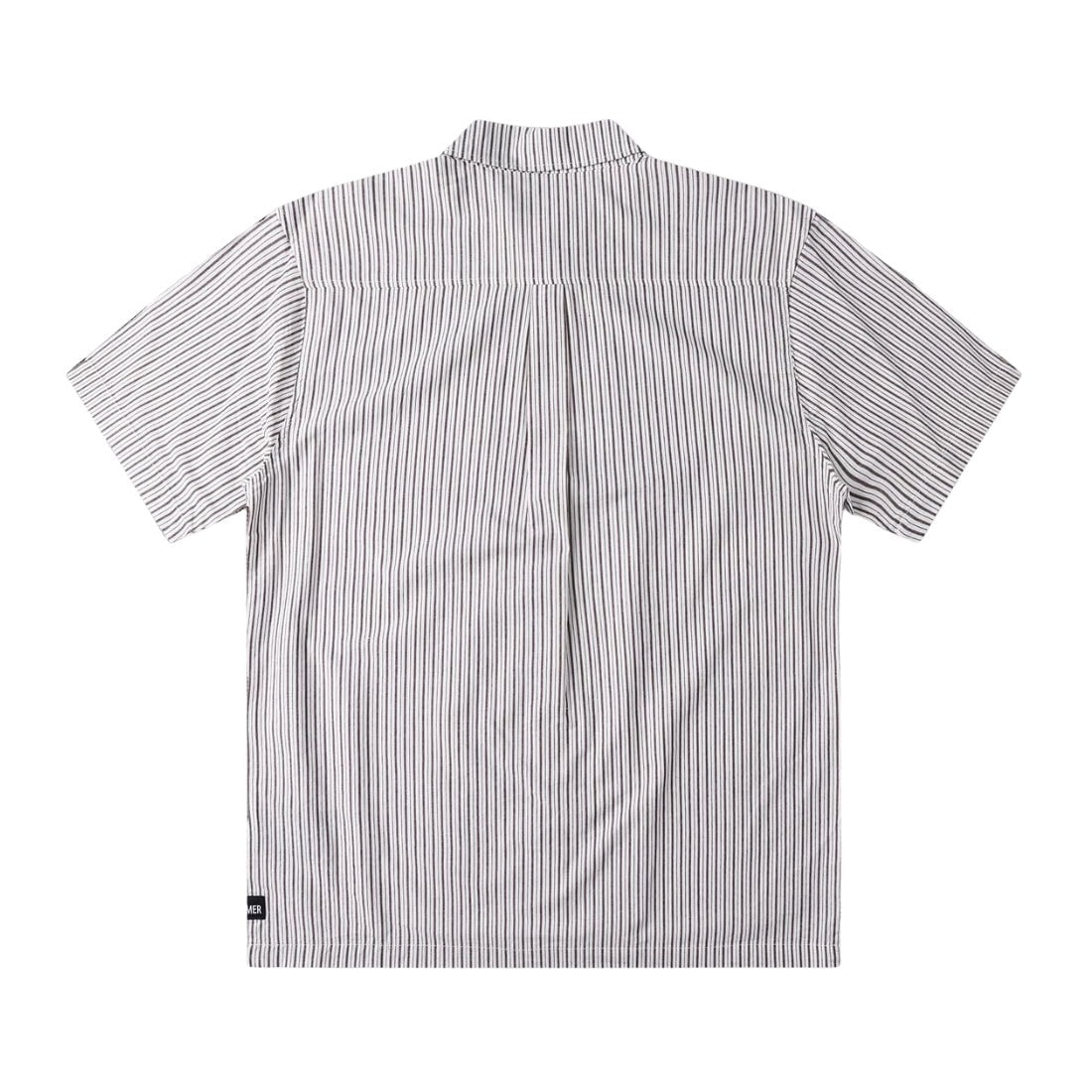 Former Reynolds Stripe Short Sleeve Shirt - Beige - Mens Casual Shirt by Former