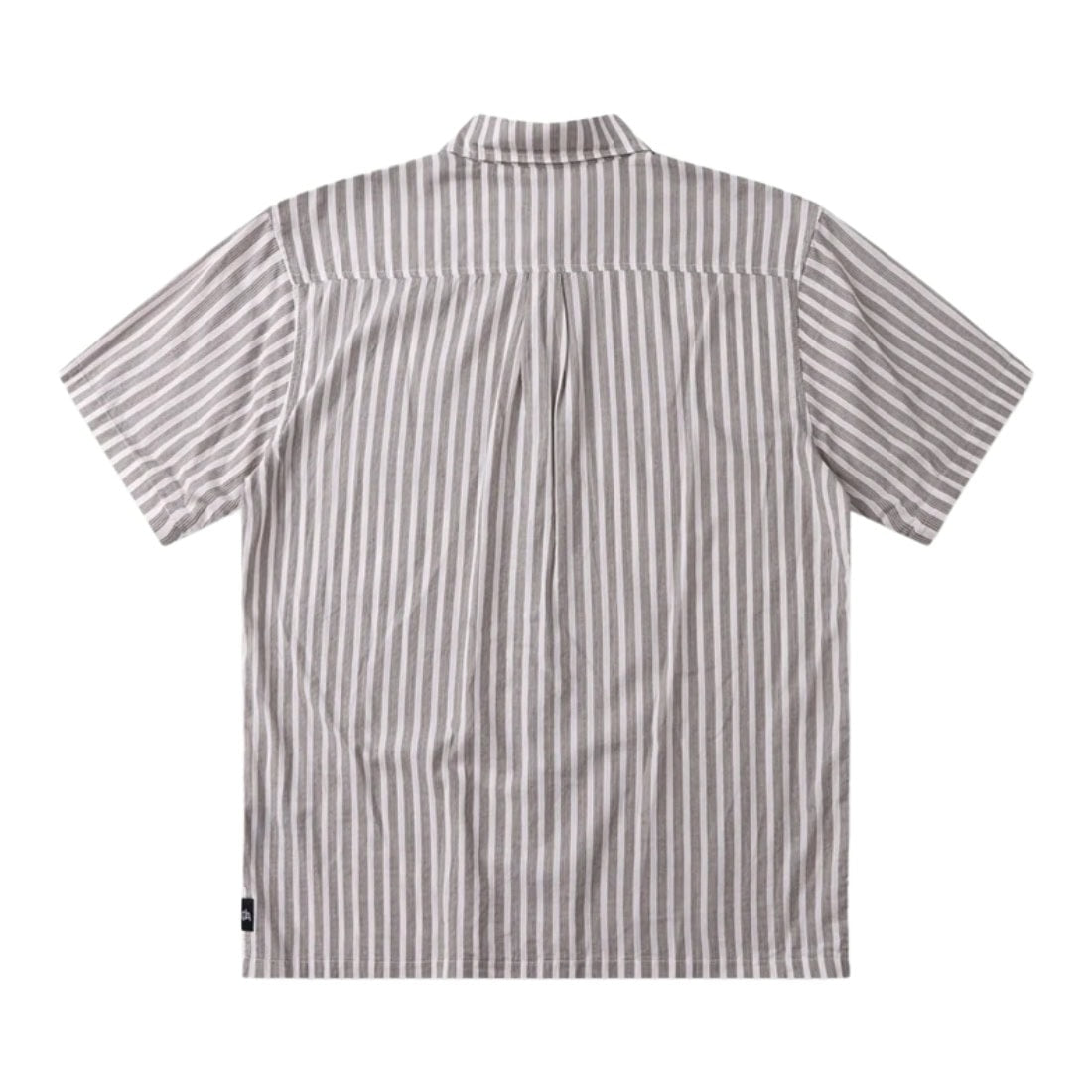 Former Reynolds Stripe Short Sleeve Shirt - Chocolate - Mens Casual Shirt by Former