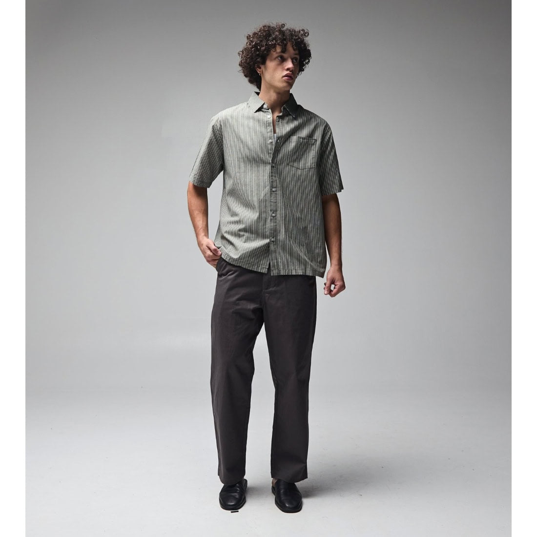 Former Reynolds Stripe Short Sleeve Shirt - Surplus - Mens Casual Shirt by Former
