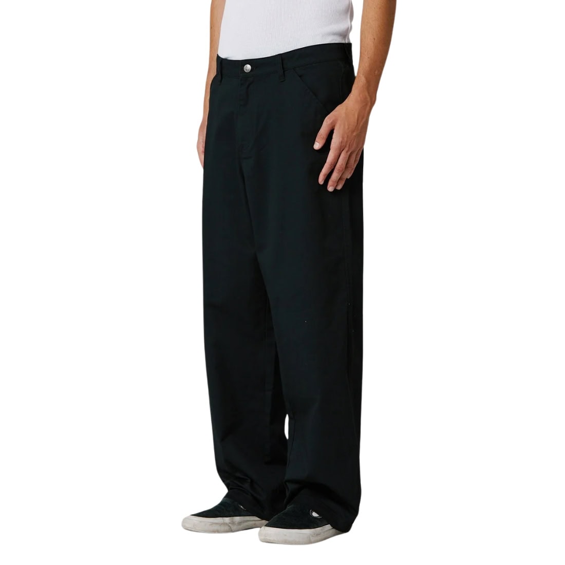Former Reynolds Work Pant - Black - Mens Chino Pants/Trousers by Former