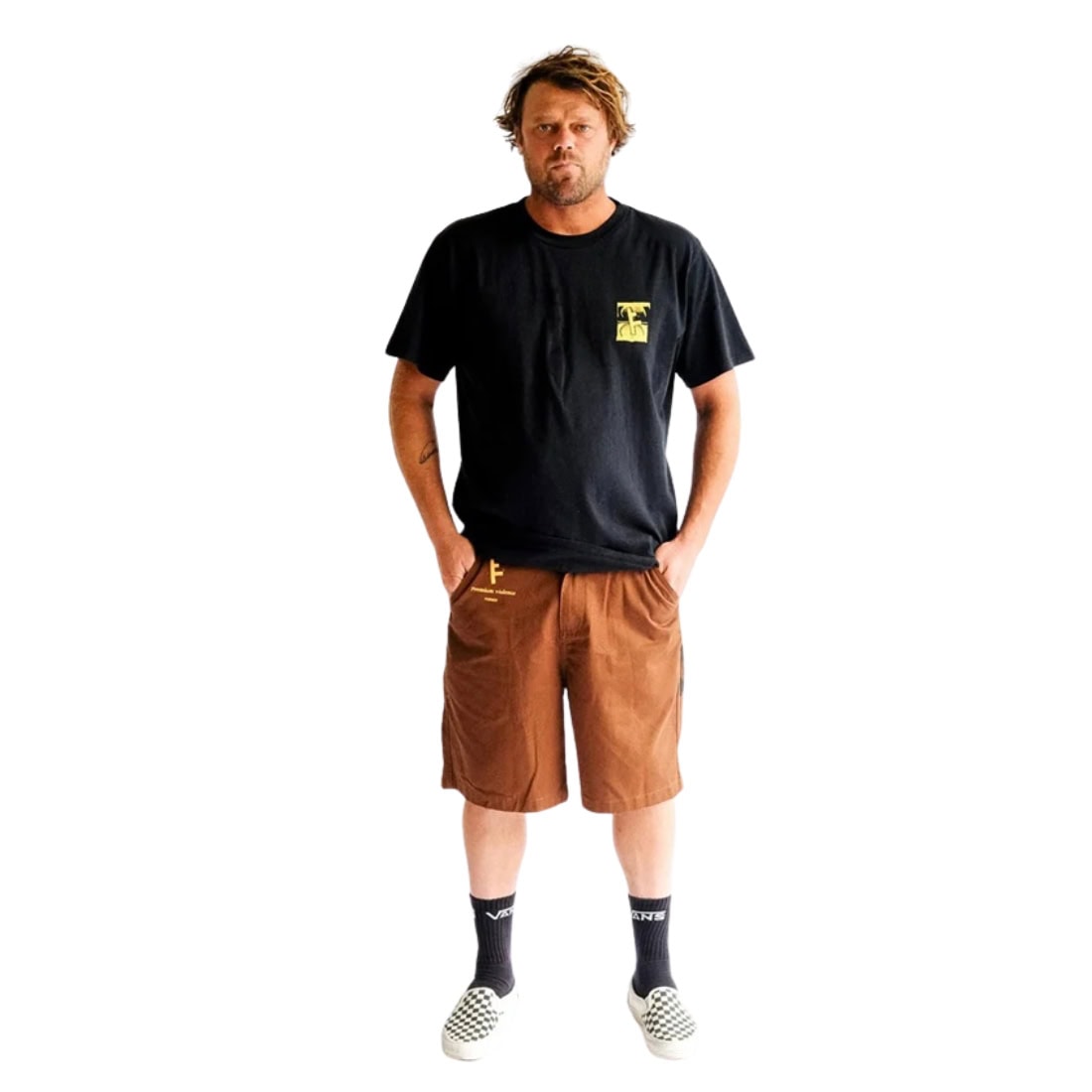 Former Slant F Crux T-Shirt - Black - Mens Graphic T-Shirt by Former