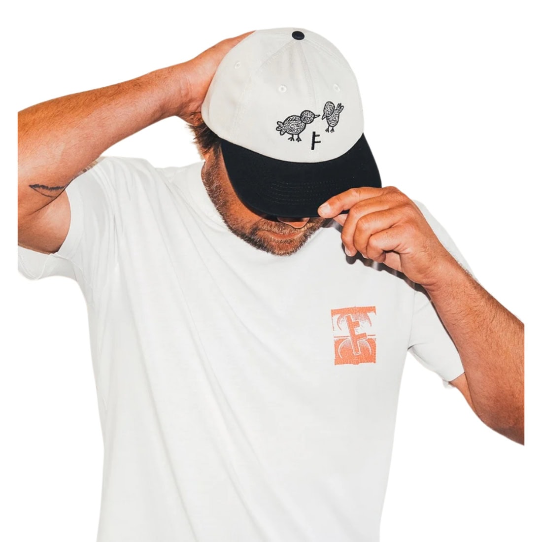 Former Slant F Crux T-Shirt - Bone - Mens Graphic T-Shirt by Former