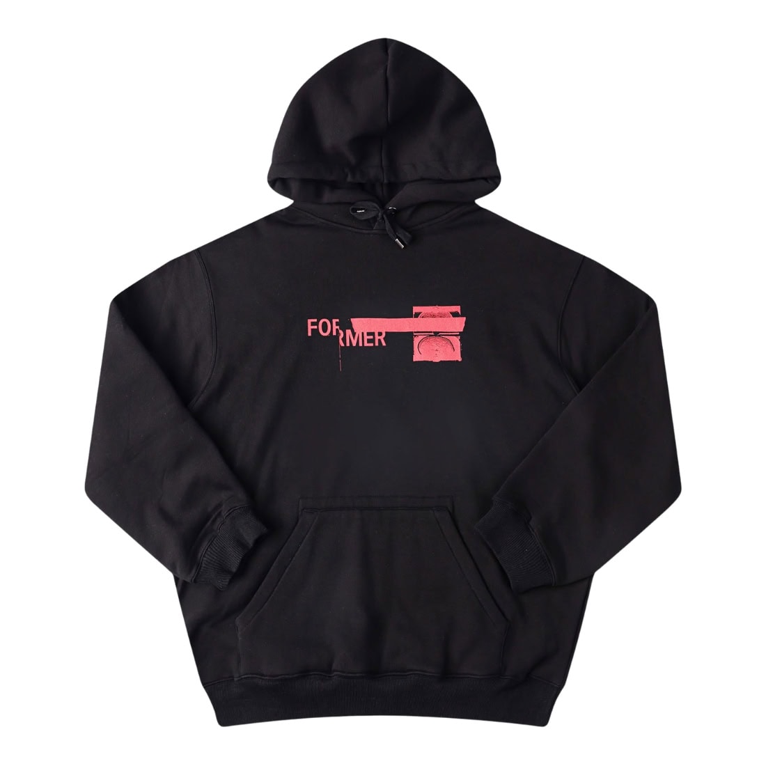 Former Tape Crux Hood - Black - Mens Pullover Hoodie by Former