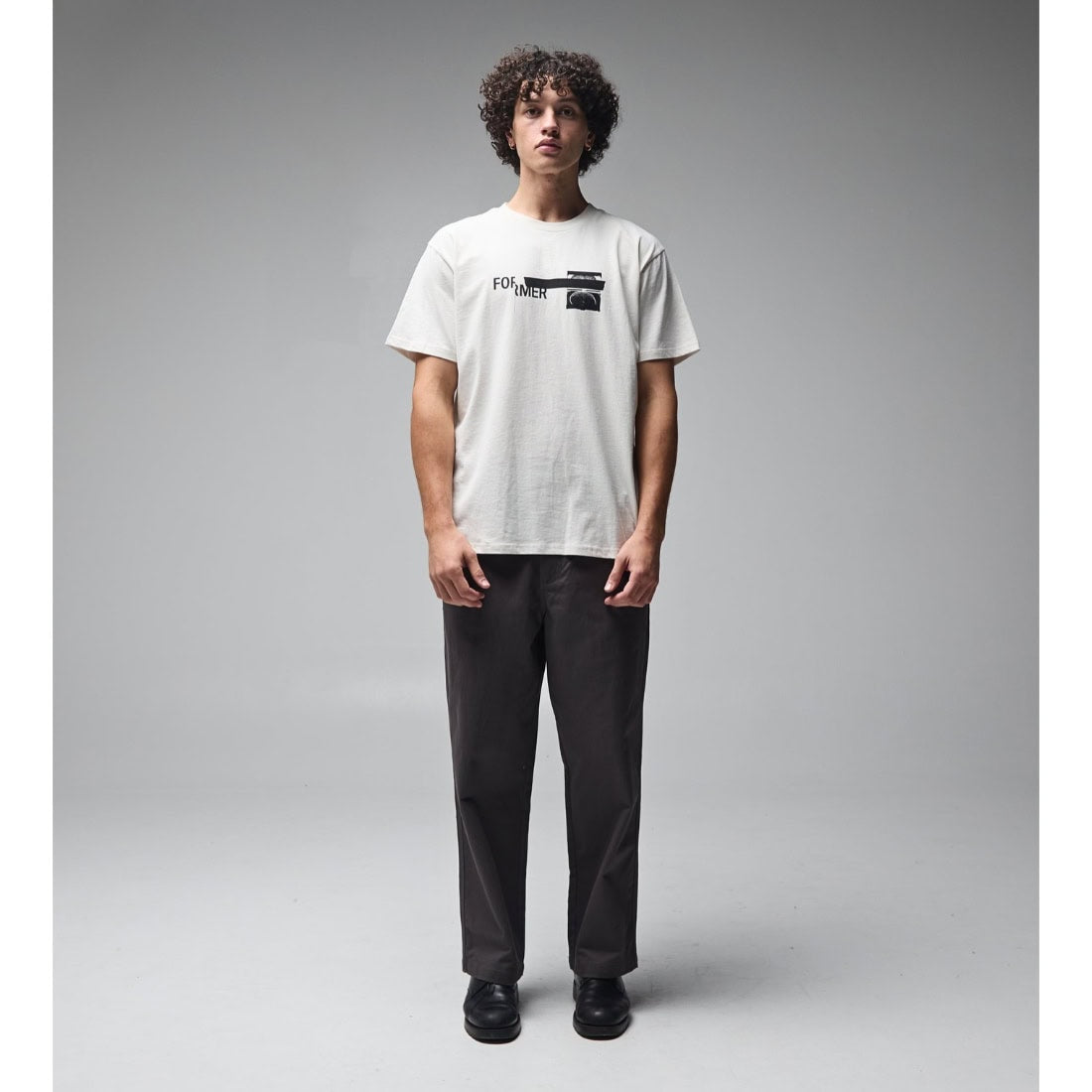 Former Tape Crux T-Shirt - Bone - Mens Graphic T-Shirt by Former