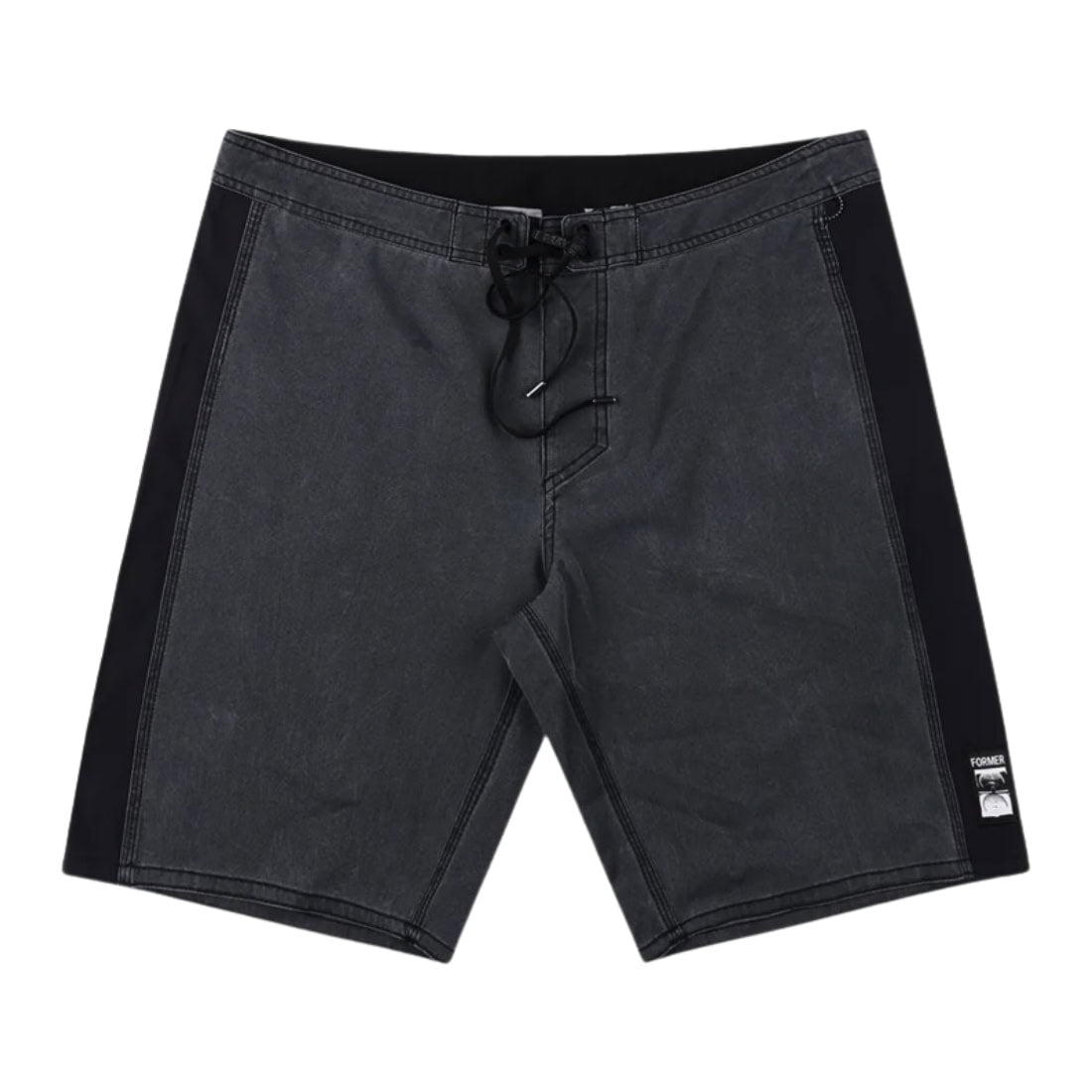 Former Team 19" Trunk Boardshort - Black - Mens Boardshorts by Former