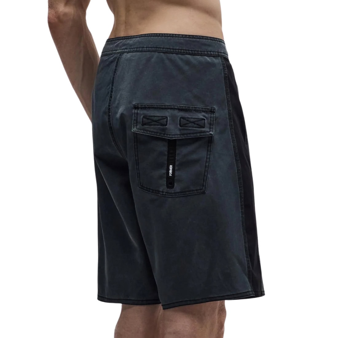 Former Team 19" Trunk Boardshort - Black - Mens Boardshorts by Former