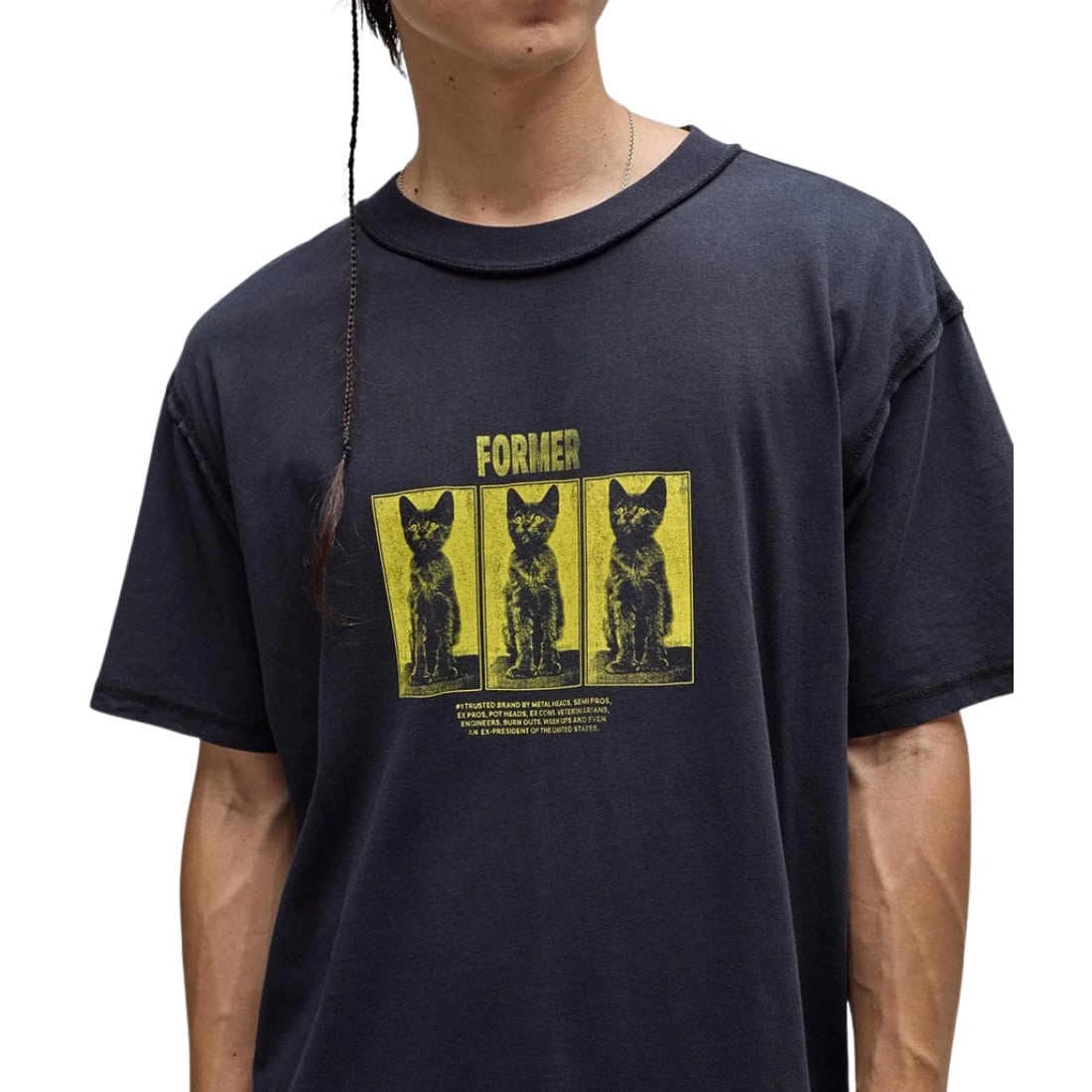 Former Vet T-Shirt - Washed Black - Mens Graphic T-Shirt by Former