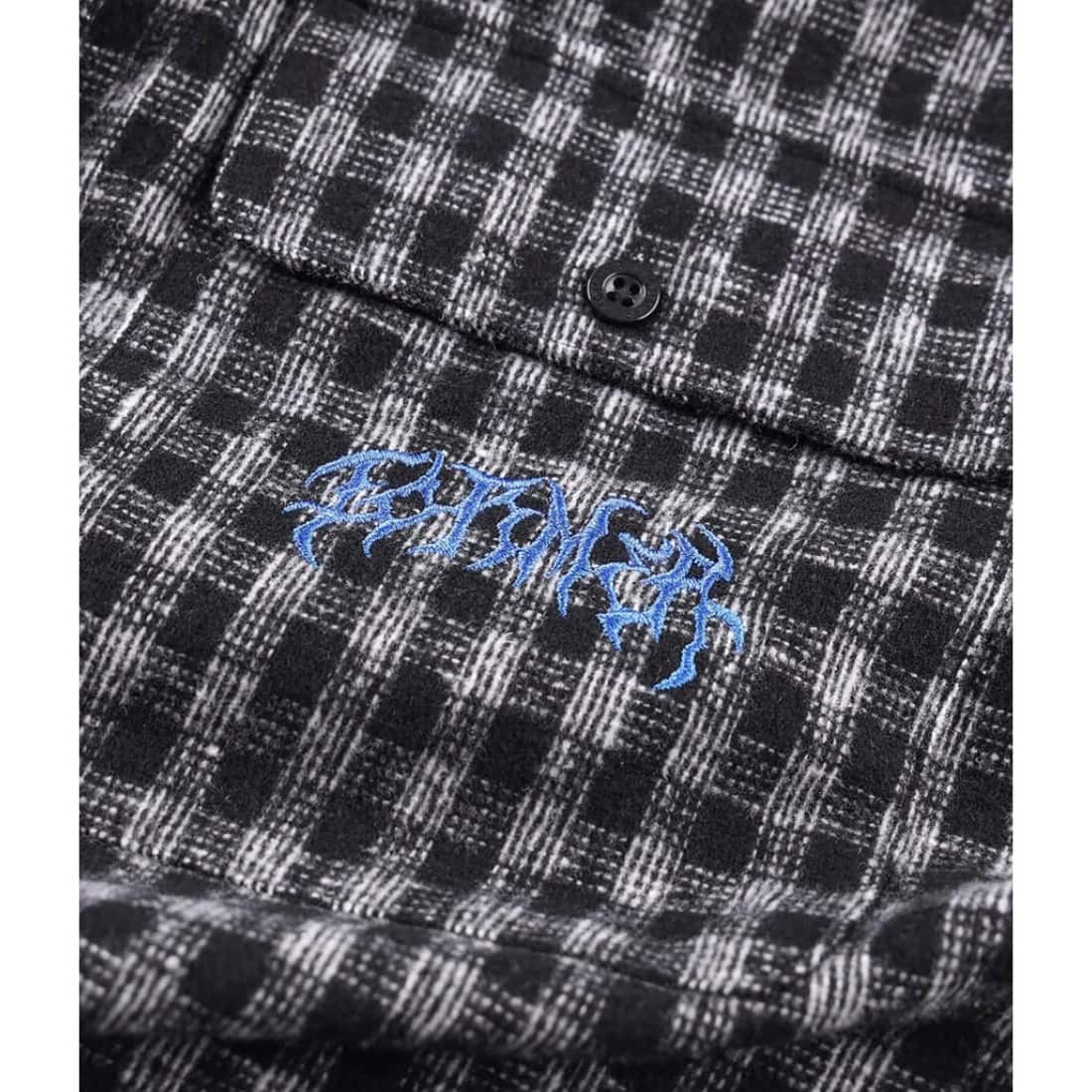 Former Vivian Flannel Longsleeve Shirt - Worn Black - Mens Casual Shirt by Former