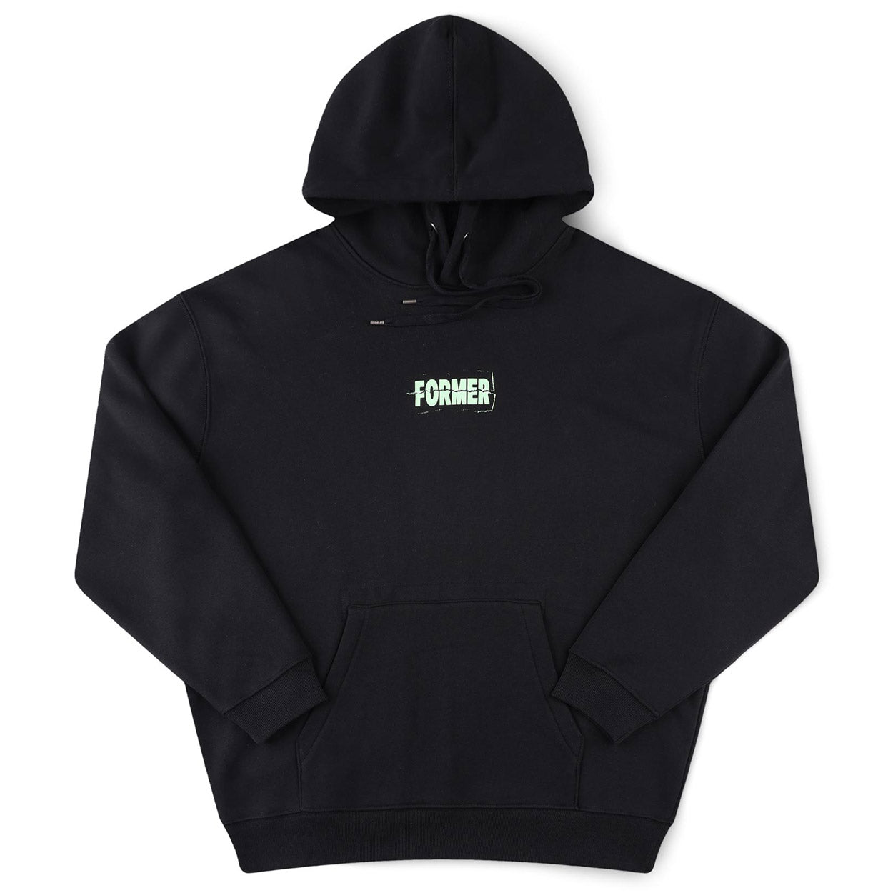 Former Furor Hood - Black - Mens Pullover Hoodie by Former