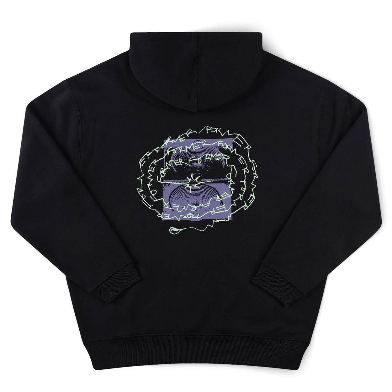 Former Furor Hood - Black - Mens Pullover Hoodie by Former