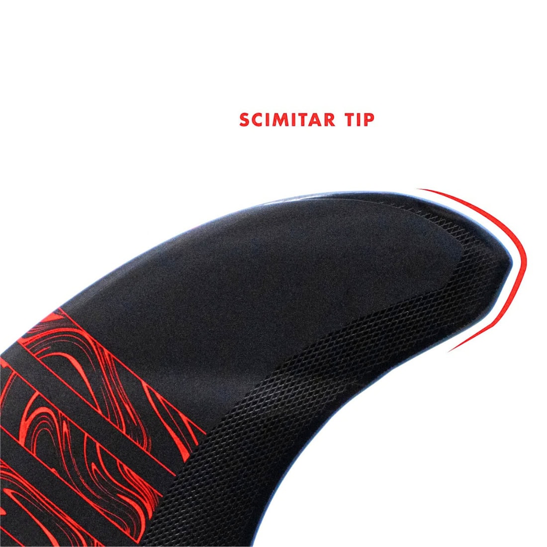 Futures Alpha Reverse 3/2 Twin 2+1 Surfboard Fins - Carbon/Red - Futures Fins by Futures One Size