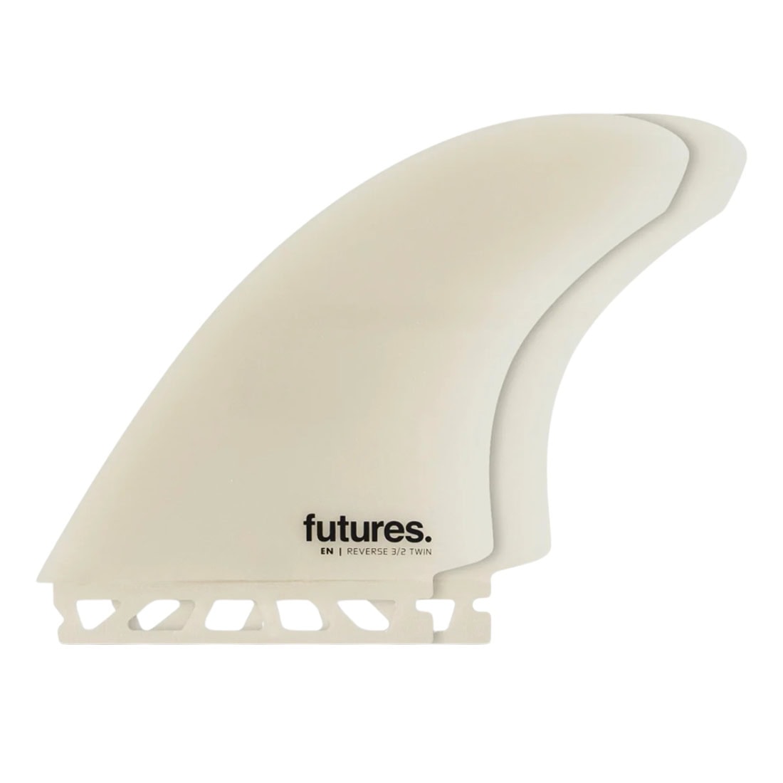 Futures EN Fibreglass Reverse 3/2 Twin Surfboard Fins - Gray - Futures Fins by Futures One Size