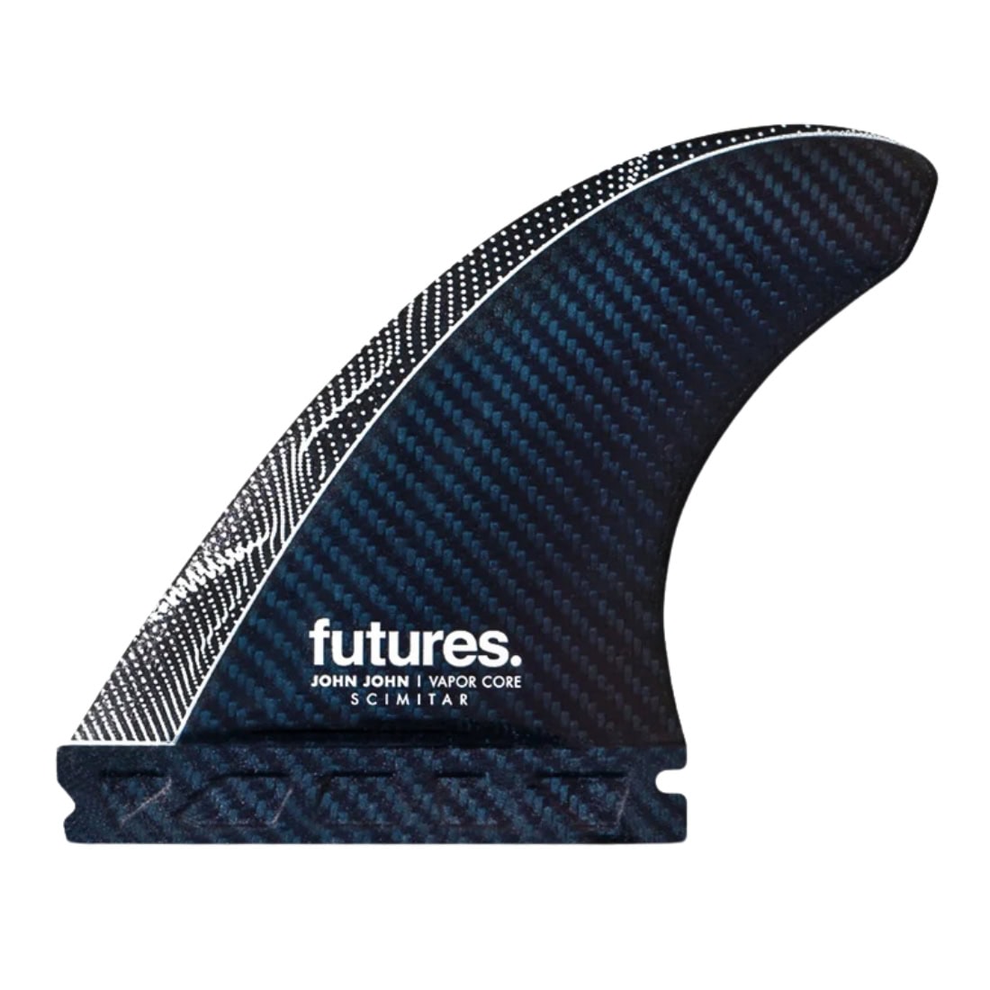 Futures JJF Jon Jon Scimitar Medium Vapor Core Thruster Surfboard Fins - Blue - Futures Fins by Futures Medium Fins
