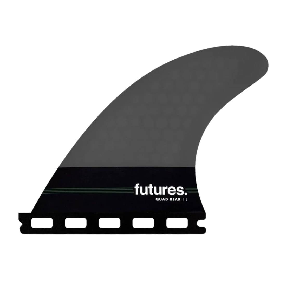 Futures Neutral Honeycomb Large Quad Rear Fins - Grey - Futures Fins by Futures Large Fins