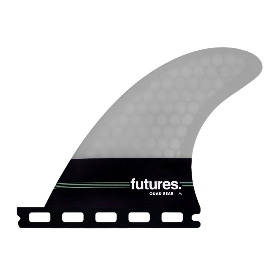Futures Neutral Honeycomb Medium Quad Rear Fins - Grey - Futures Fins by Futures Medium Fins