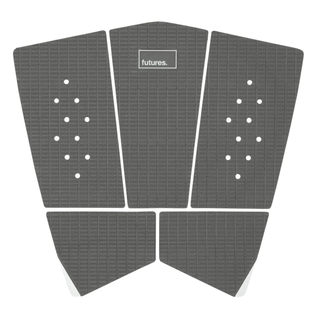 Futures Seafury Fish Surfboard Tail Pad - Grey - 5+ Piece Tail Pad by Futures