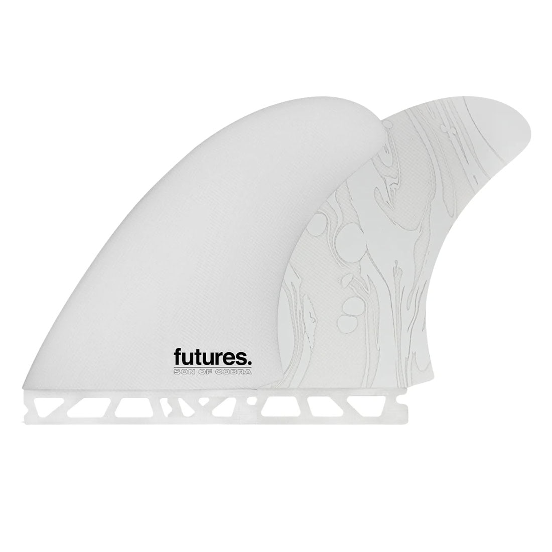 Futures Son Of Cobra Twin Fin Surfboard Fins - Gray/Marble - Futures Fins by Futures One Size