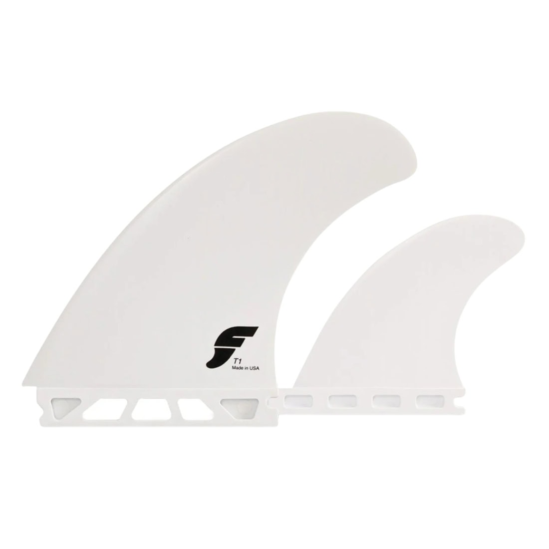 Futures T1 Twin +1 Thermotech Surfboard Fins - White - Futures Fins by Futures One Size
