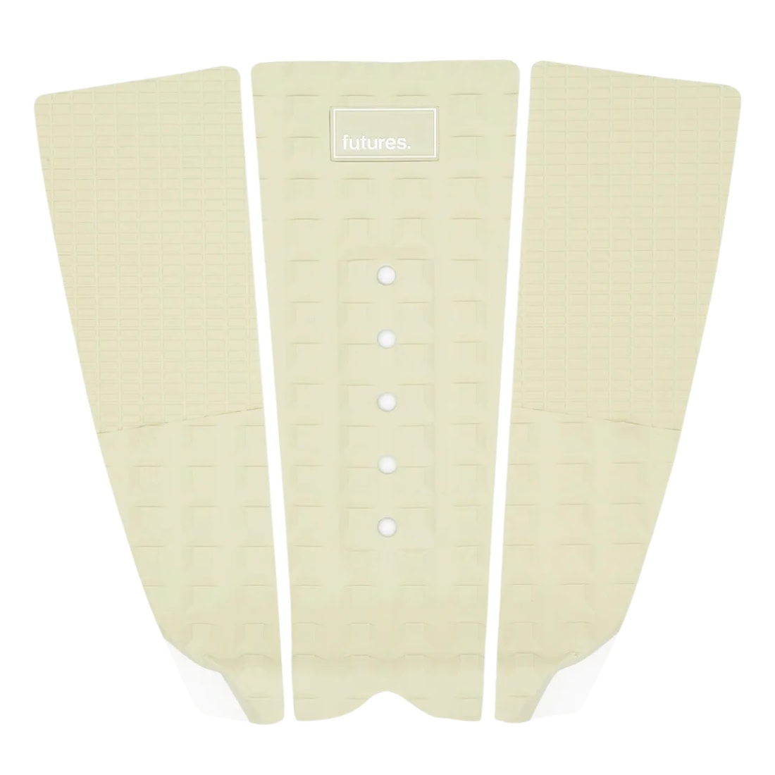 Futures Voodoo Traction Surfboard Tail Pad - Cream - 3 Piece Tail Pad by Futures