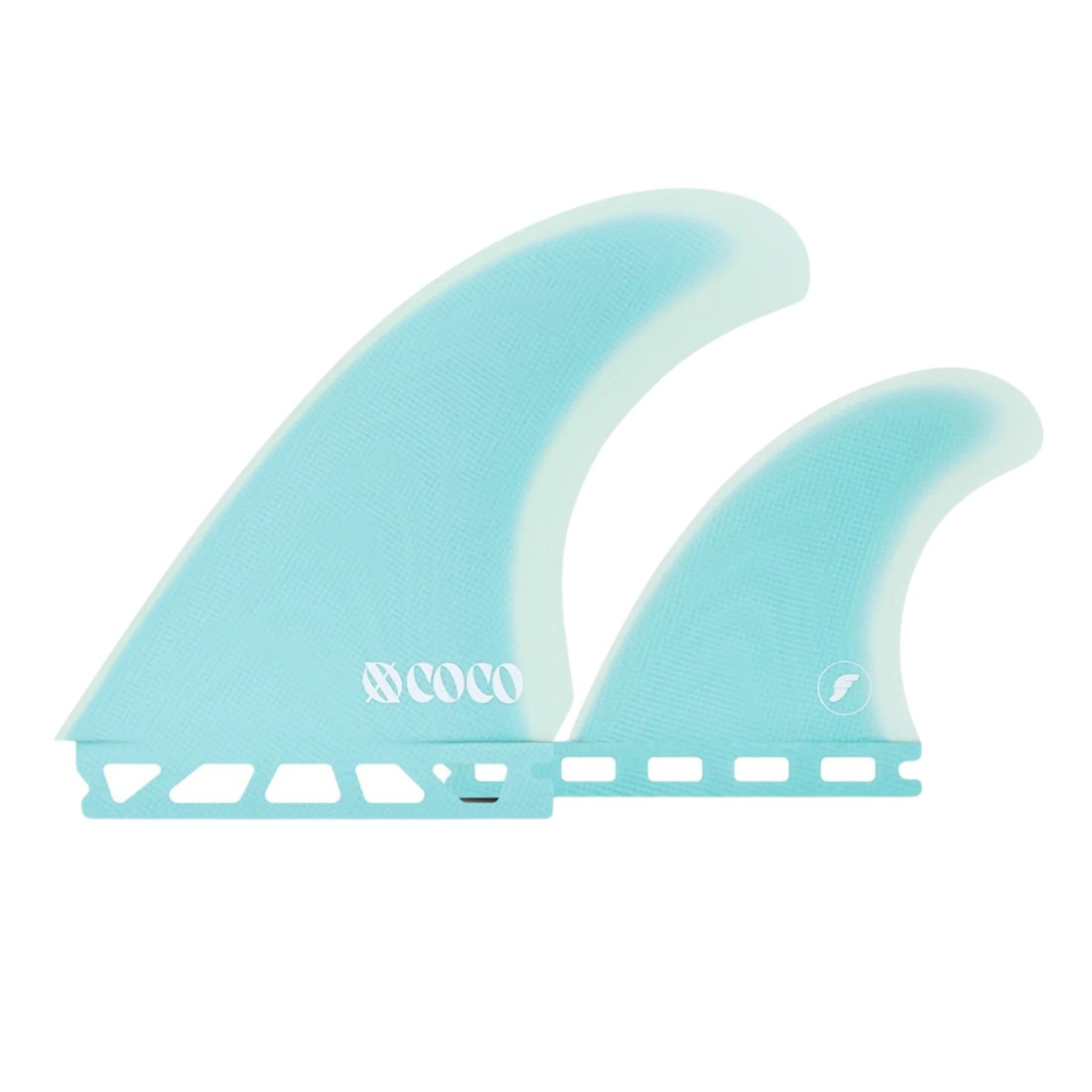 Futures XO By Coco Ho FG Twin +1 Surfboard Fins - Blue