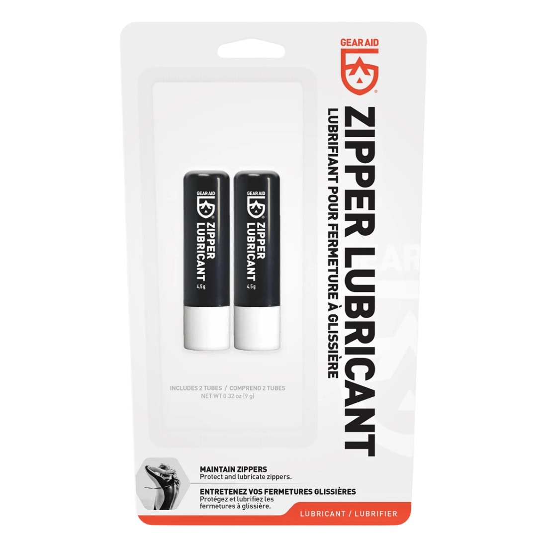 Gear Aid Zip Tech Zipper Lubricant 2x 4.5g - Clear - Gifts for Surfers by Gear Aid