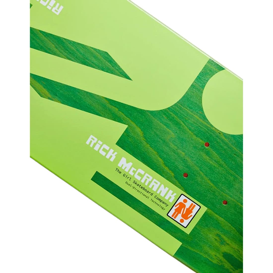 Girl 8.25" Mc Crank Double OG Deck - Green - Skateboard Deck by Girl 8.25 inch