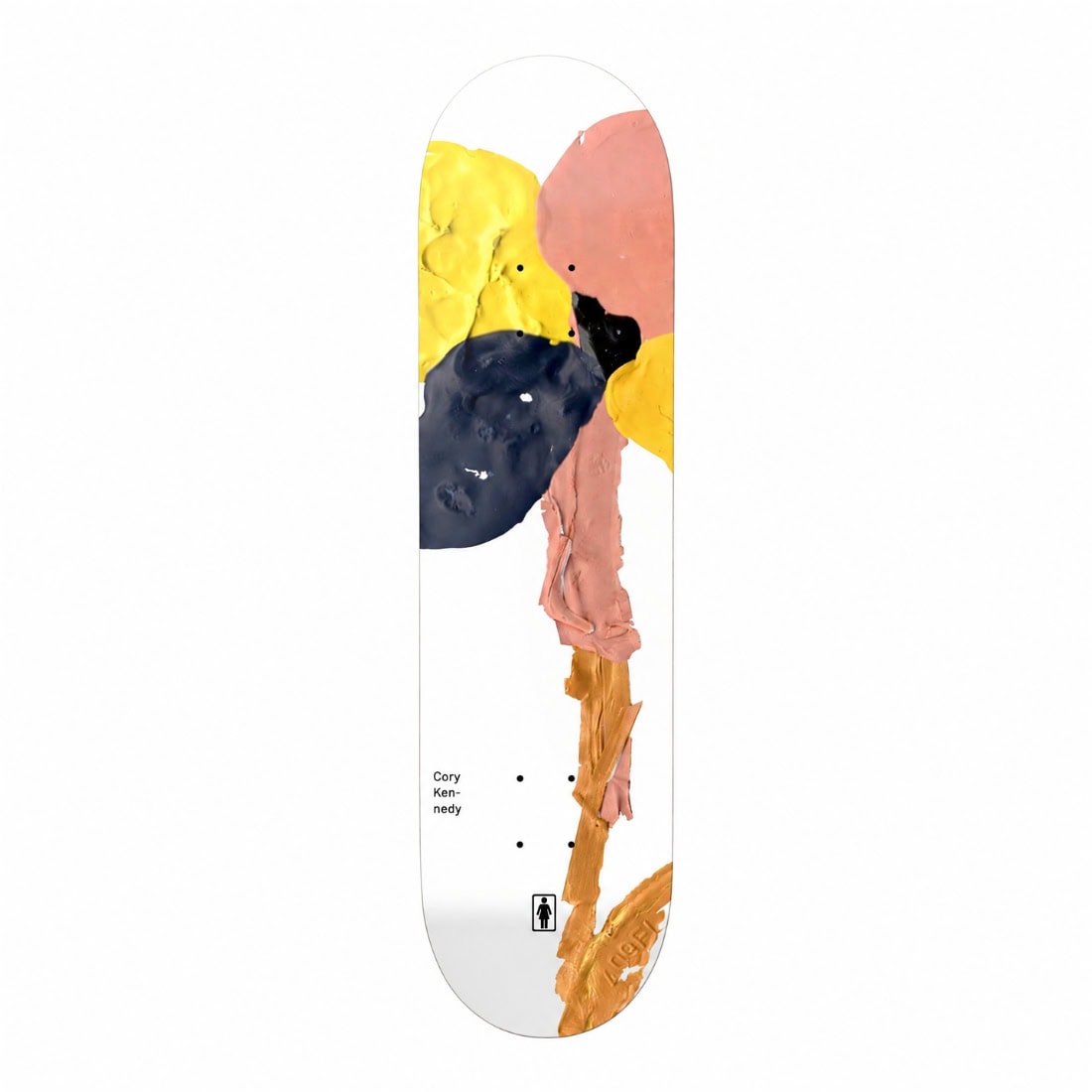 Girl 8.5" Cory Kennedy Blooming Deck - White