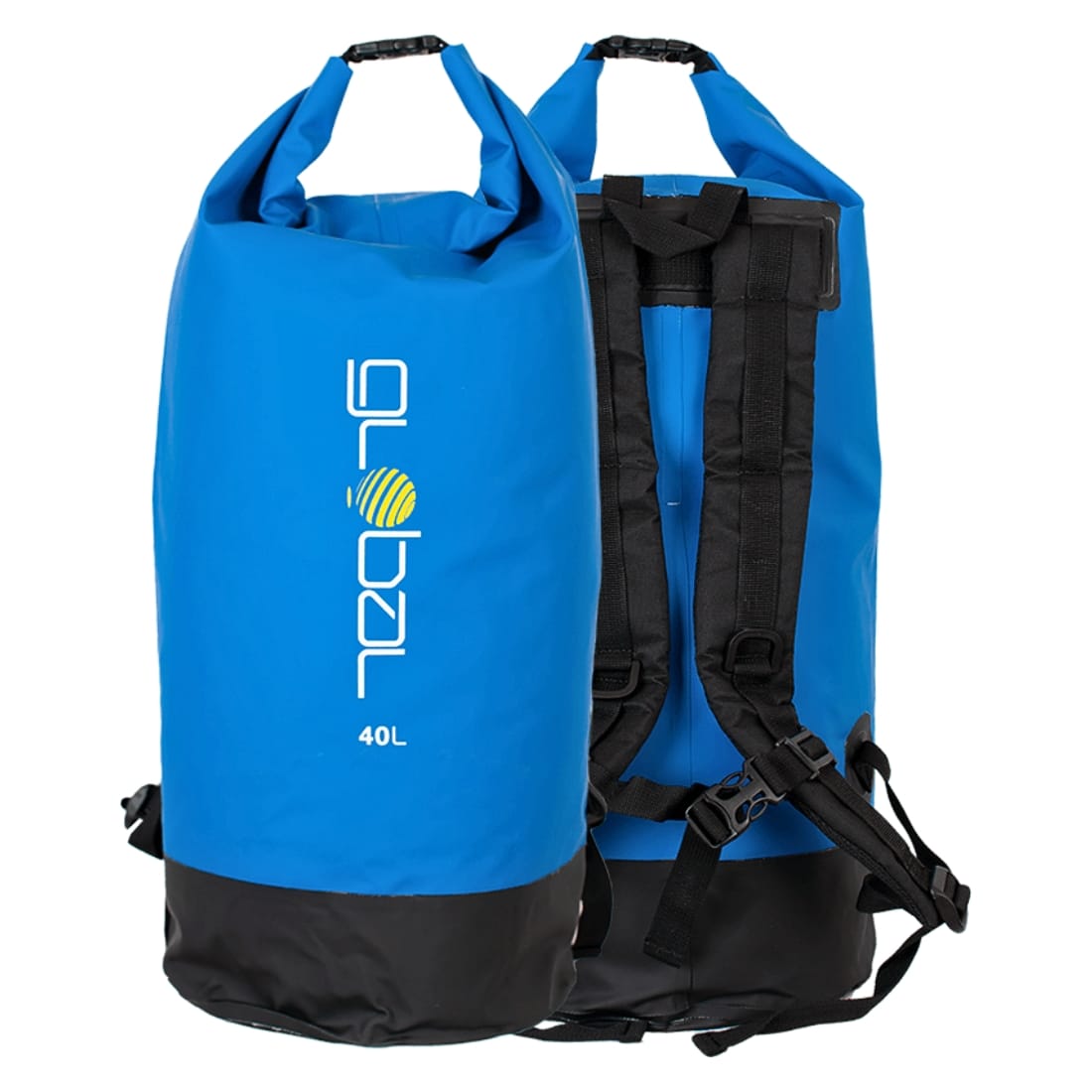 Global 40L Dry Bag Backpack - Blue - Wet/Dry Bag by Global 40L