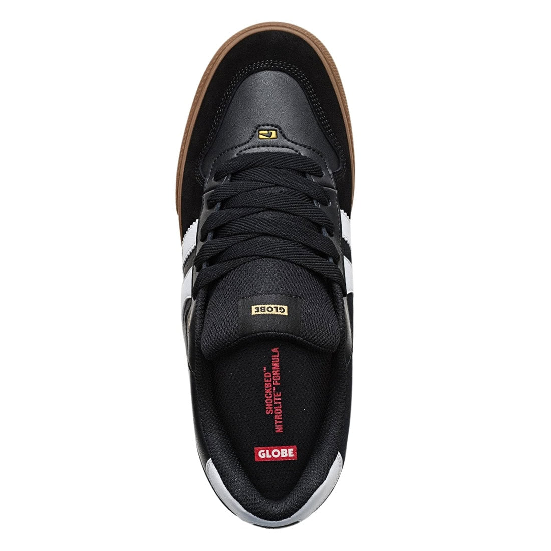 Globe Encore 2 Shoes - Black/White/Tobacco - Mens Casual Shoes by Globe