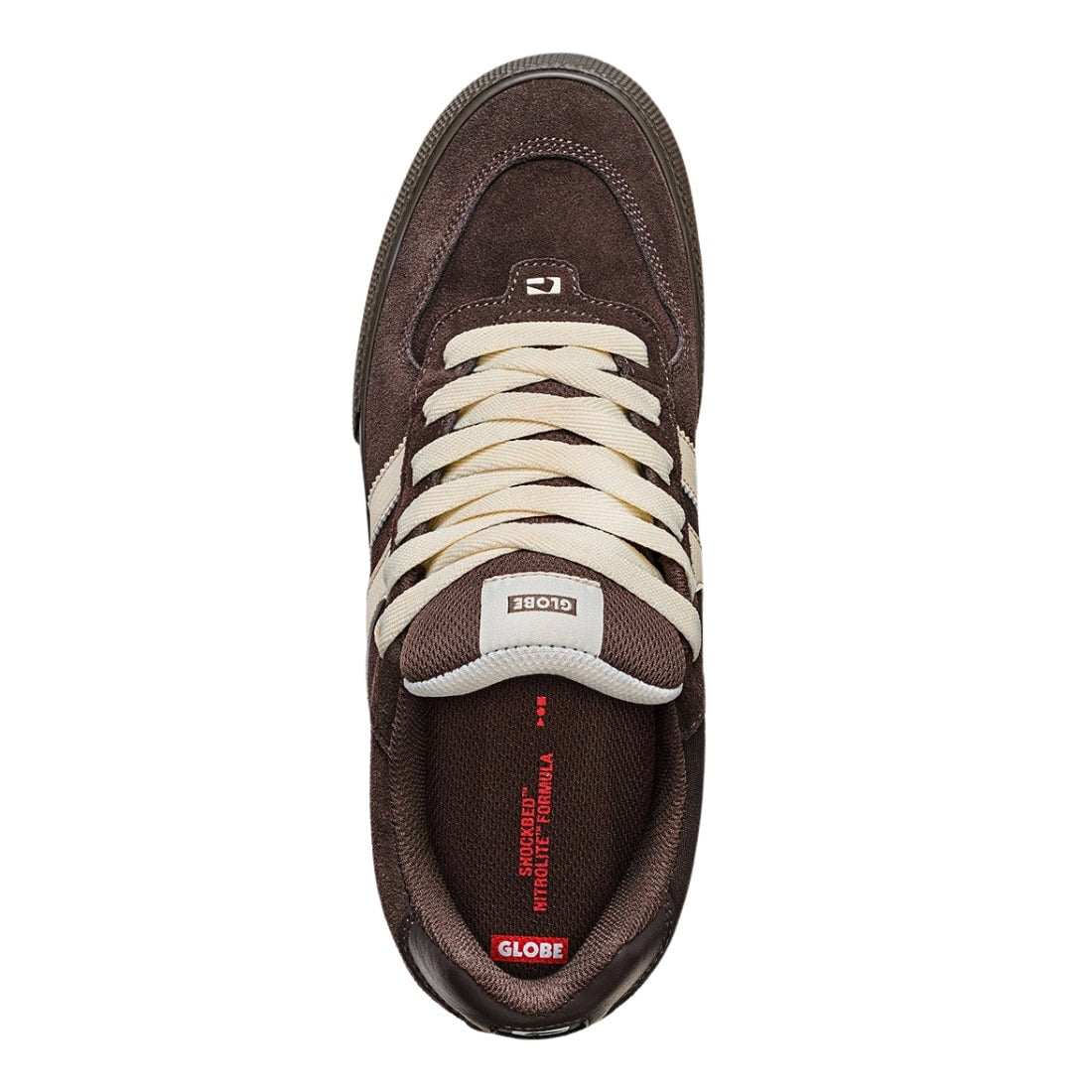 Globe Encore Skate Shoes - Brown/Dark Gum - Mens Skate Shoes by Globe
