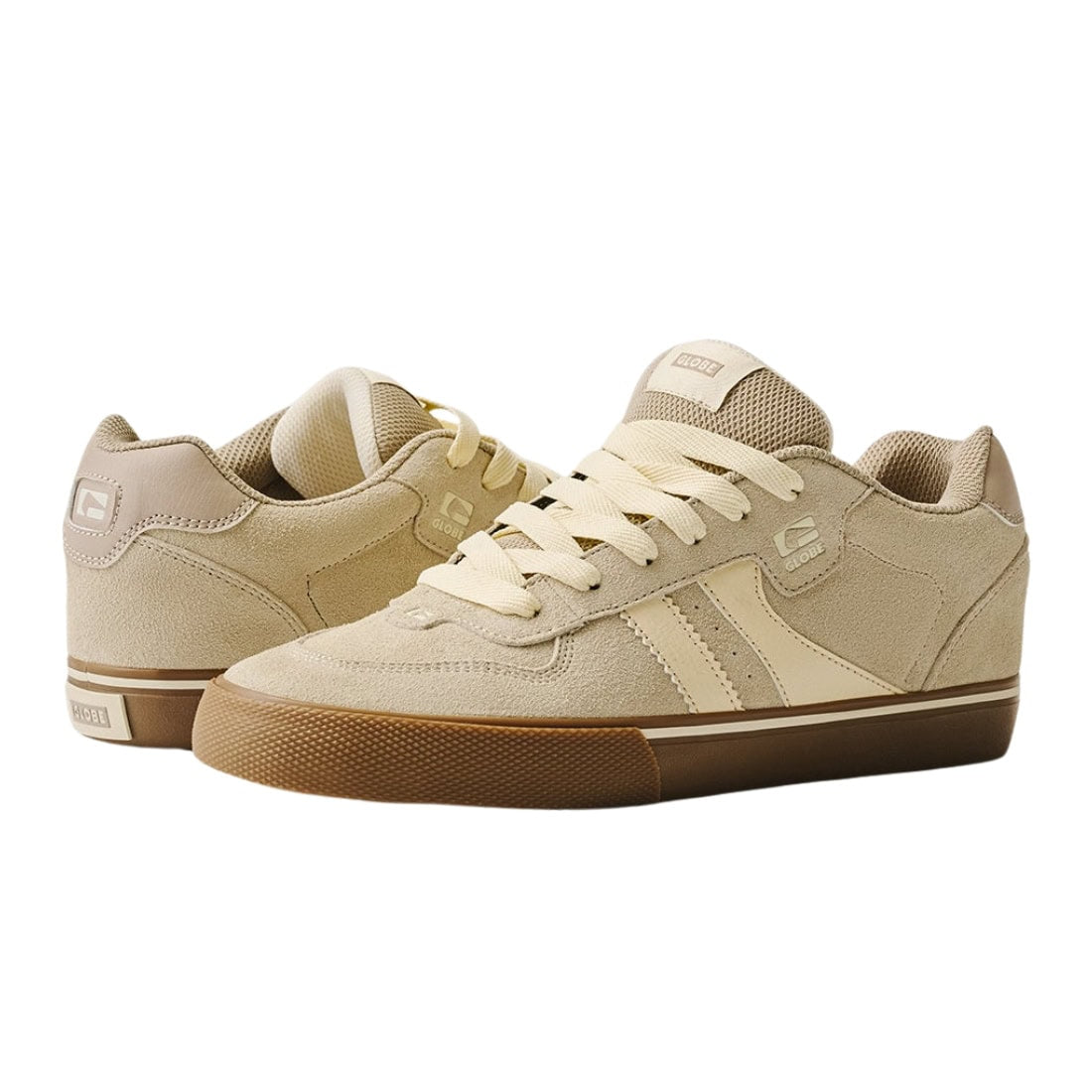 Globe Encore Skate Shoes - Grey/Tobacco Gum - Mens Skate Shoes by Globe