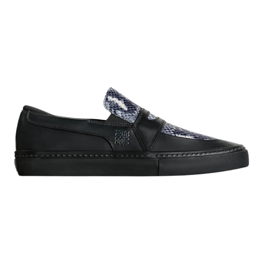 Globe Liazon x Wasted Talent Slip On Shoes - Wasted Talent Black/Snake - Mens Slip On Trainers by Globe
