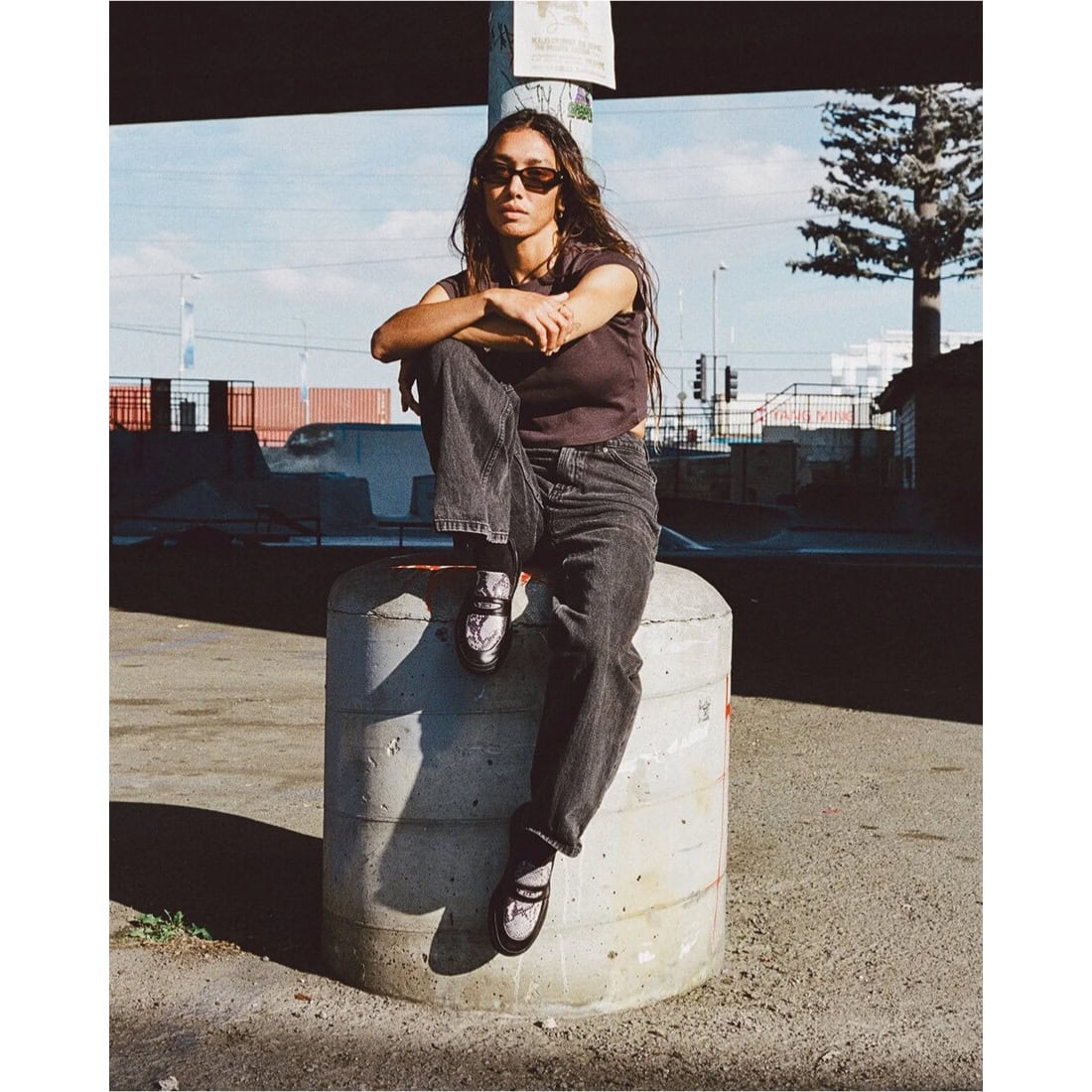 Globe Liazon x Wasted Talent Slip On Shoes - Wasted Talent Black/Snake - Mens Slip On Trainers by Globe