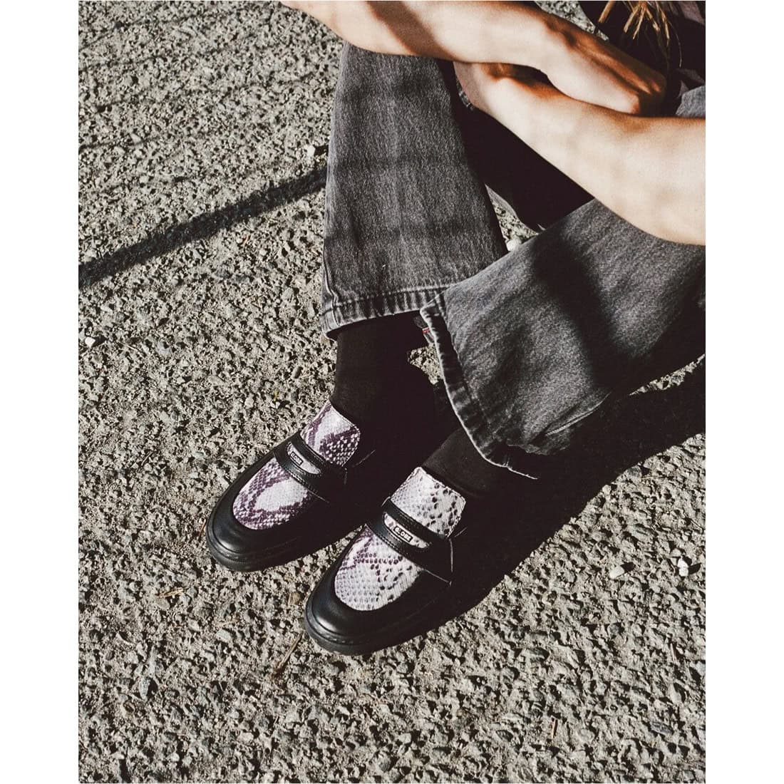 Globe Liazon x Wasted Talent Slip On Shoes - Wasted Talent Black/Snake - Mens Slip On Trainers by Globe