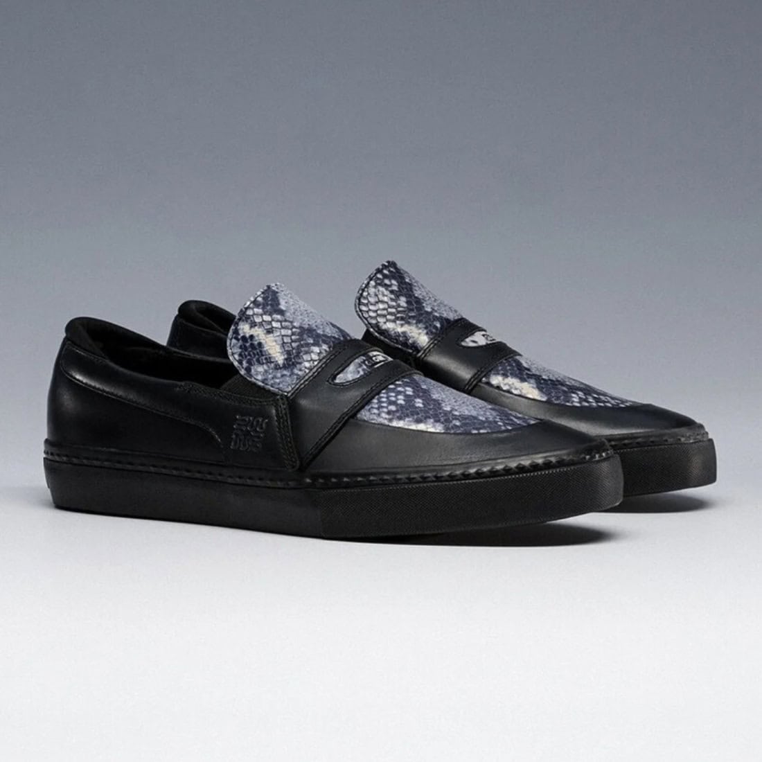 Globe Liazon x Wasted Talent Slip On Shoes - Wasted Talent Black/Snake - Mens Slip On Trainers by Globe