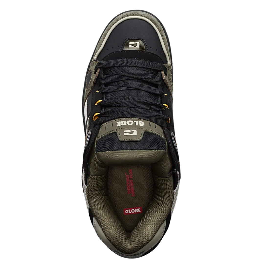 Globe Sabre Shoes - Black/Army - Mens Casual Shoes by Globe