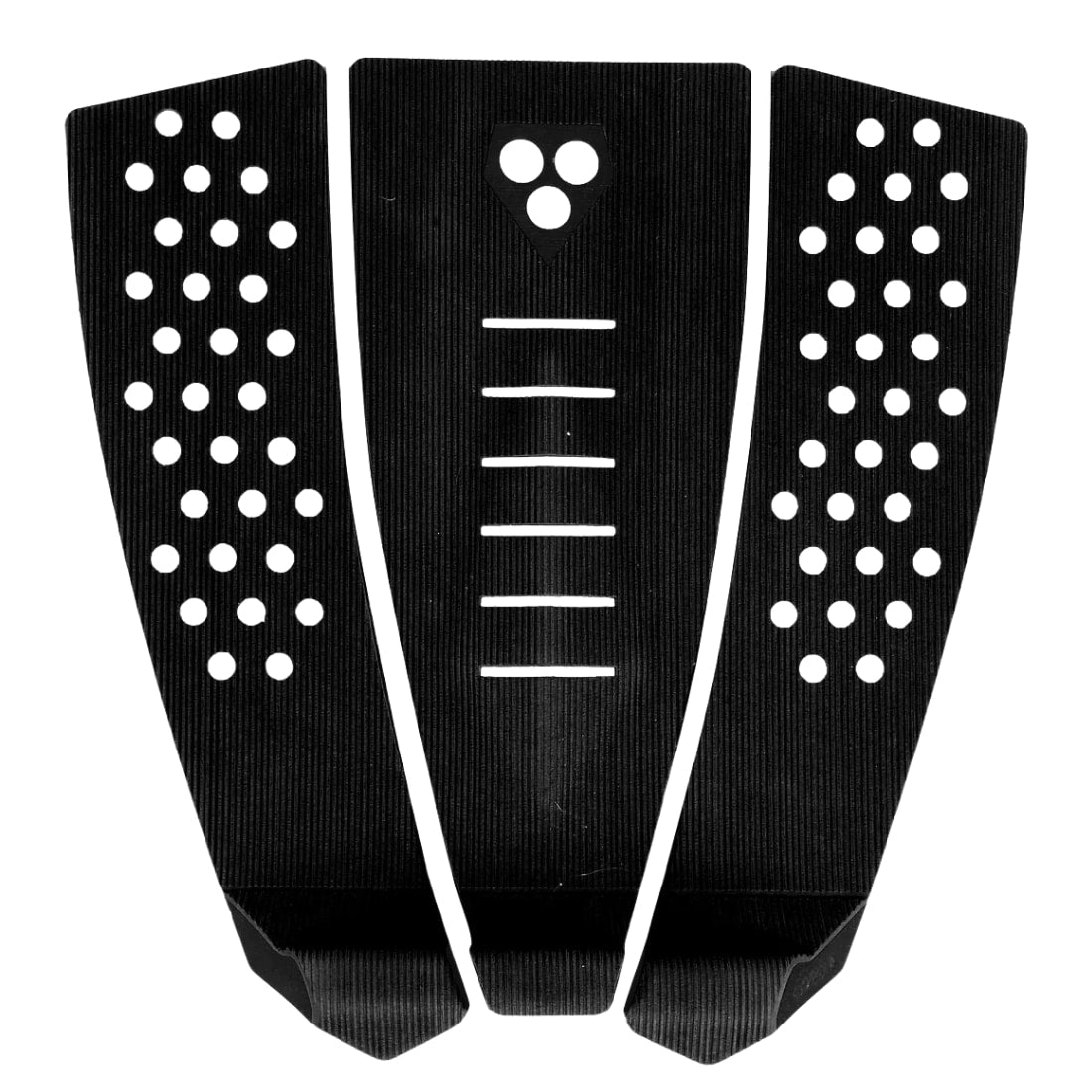 Gorilla Surf Skinny Three 3 Piece Surfboard Tail Pad - Black - 3 Piece Tail Pad by Gorilla Surf