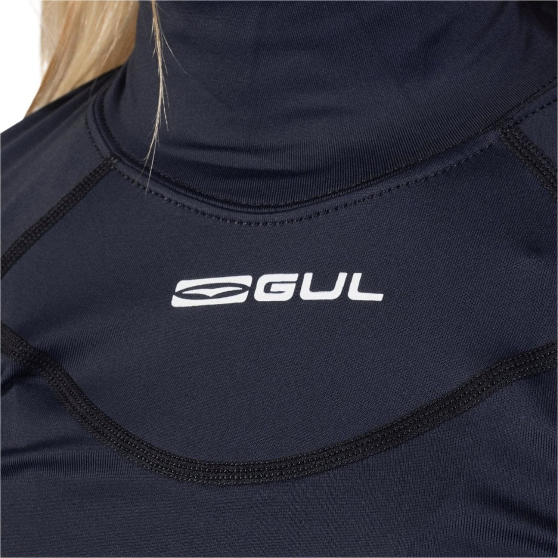 Gul Womens UV Protection Long Sleeve Rash Vest Top - Black - Womens UV Rash Vest by Gul