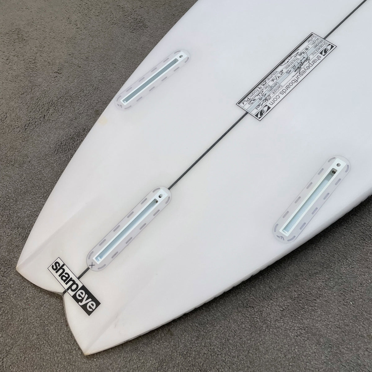 Sharpeye 5'9 HT2.5 (Holy Toledo) Surfboard - White - Shortboard by Sharpeye 5ft 9