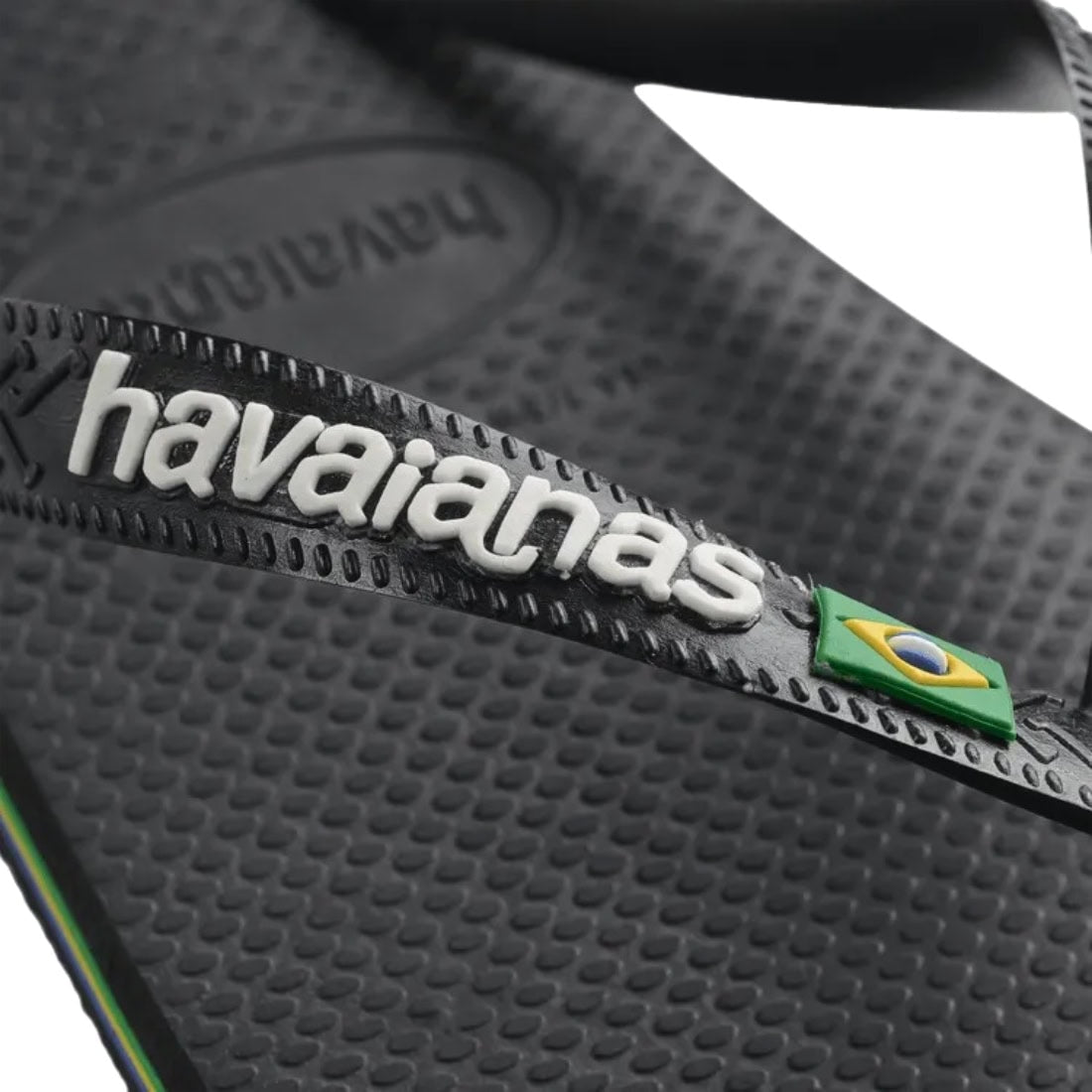 Havaianas Brasil Logo Flip Flop - Black/Black - Mens Flip Flops by Havaianas