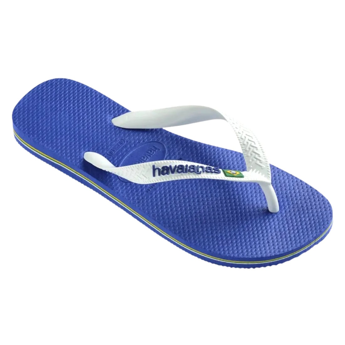 Havaianas Brasil Logo Flip Flop - Marine Blue - Mens Flip Flops by Havaianas