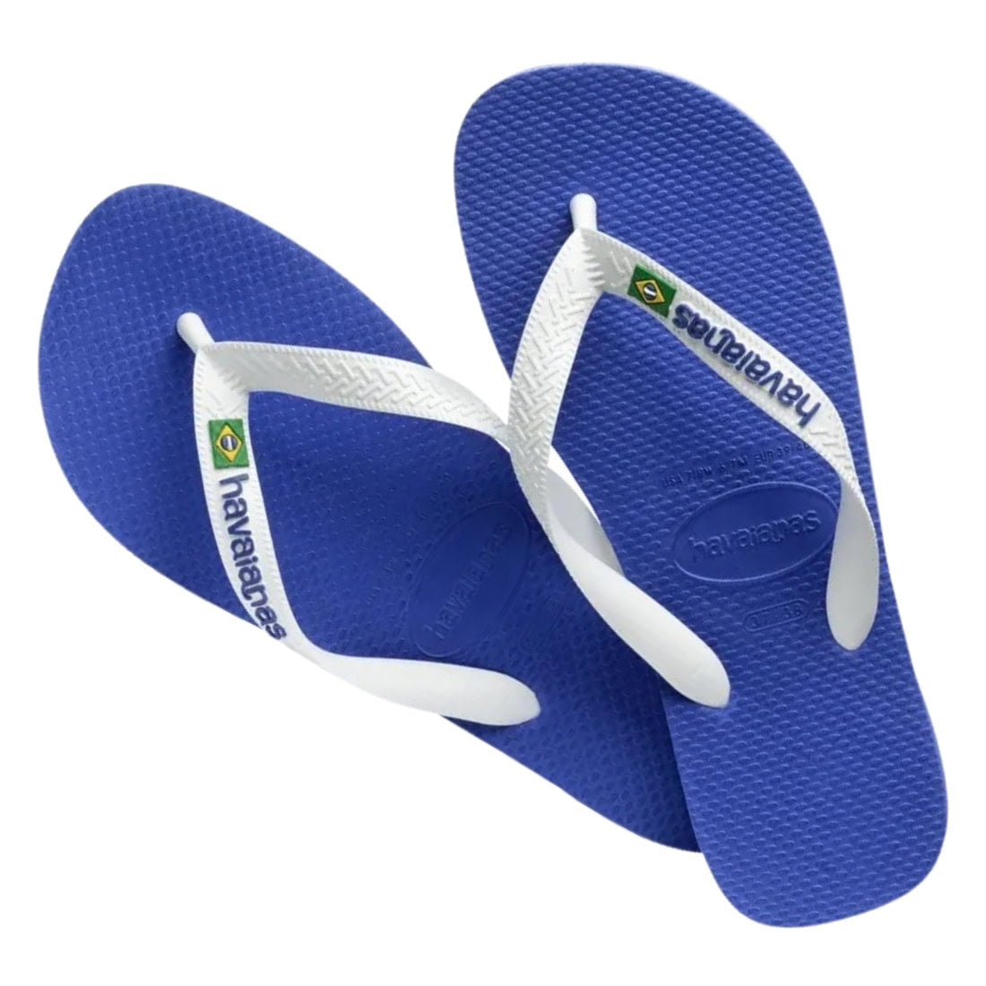 Havaianas Brasil Logo Flip Flop - Marine Blue - Mens Flip Flops by Havaianas