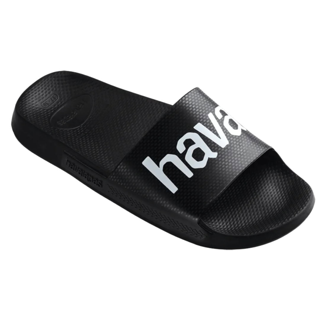 Havaianas Classic Logomania Slides - Black/Black - Mens Flip Flops by Havaianas