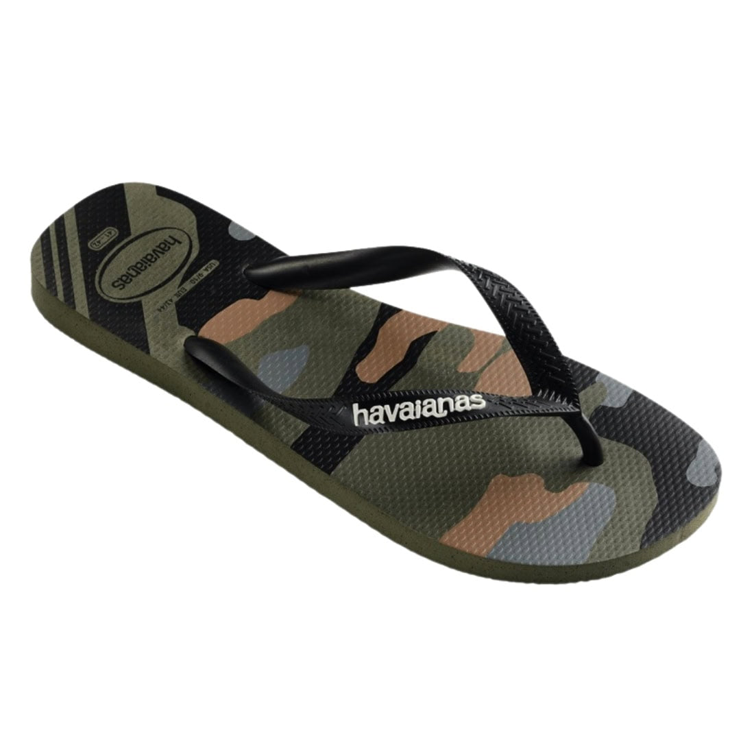 Havaianas Top Camu (Camo) Flip Flop Sandals - Green/Olive/Black - Mens Flip Flops by Havaianas