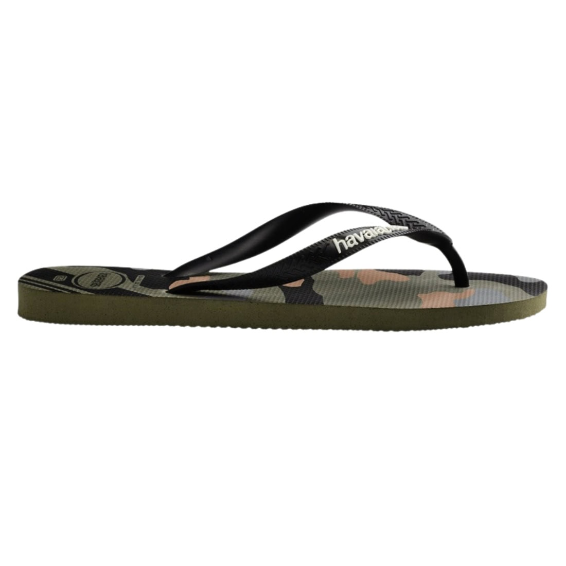 Havaianas Top Camu (Camo) Flip Flop Sandals - Green/Olive/Black - Mens Flip Flops by Havaianas