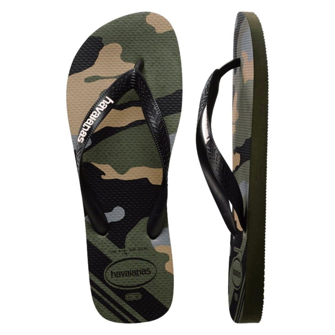 Havaianas Top Camu (Camo) Flop Flop Sandals - Green/Olive/Black - Mens Flip Flops by Havaianas