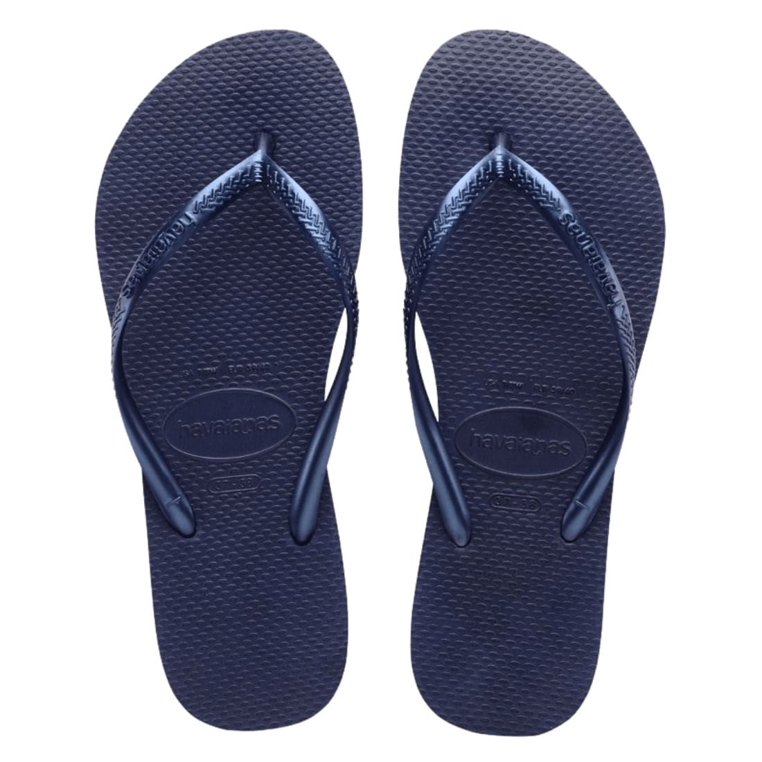 Havaianas Womens Slim Flip Flop Sandals - Navy Blue - Womens Flip Flops by Havaianas