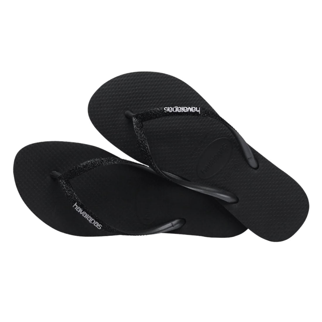 Havaianas Womens Sparkle Me II Flip Flop Sandals - Black - Womens Flip Flops by Havaianas