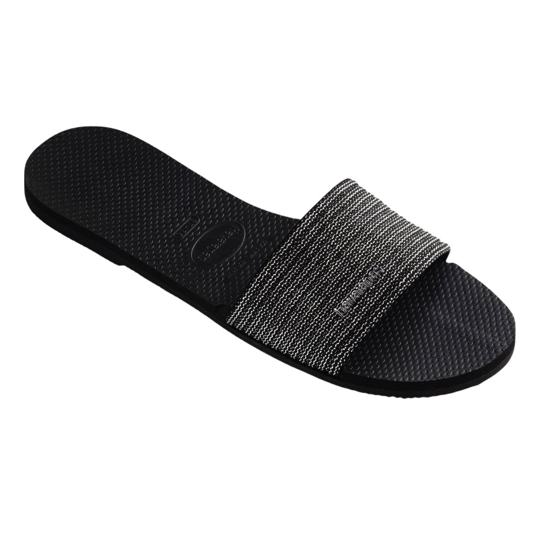 Havaianas Womens You Malta Metallic Flip Flop Sandals - Black - Womens Flip Flops by Havaianas 6/7 UK