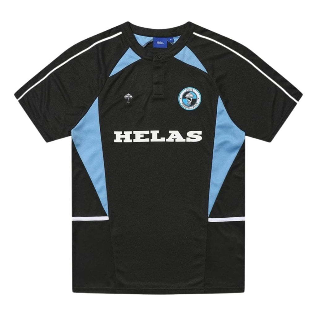 Dolphin Football Polo T Shirt Black Blue